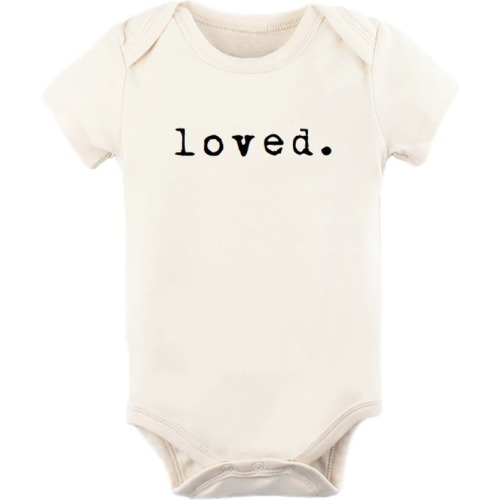 Baby Loved Organic Cotton Bodysuit, 3-6M, Natural