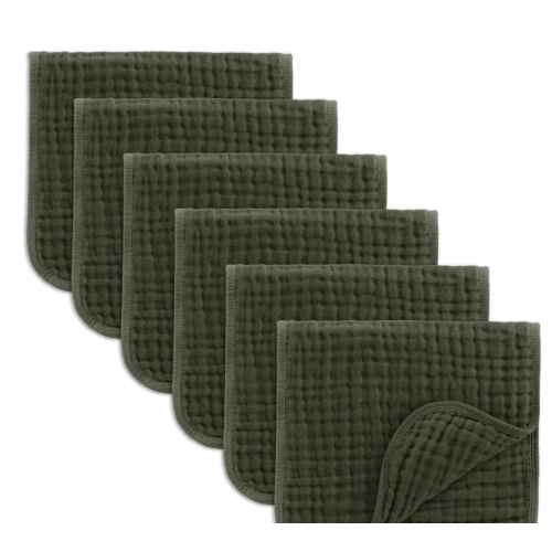 Muslin Burp Cloths
10 pack, Kelp