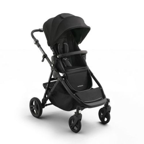 Mockingbird Modular Single-To-Double Full Size Stroller 3.0 - Charcoal/Black + Black Canopy