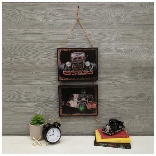 Vintage Truck Hanging Wood Wall Decor