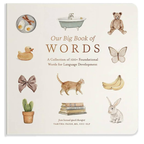 Our Big Book of First Words: A Collection of 100+ Foundational Words for Language Development (Tabitha Paige Children's Book Series)