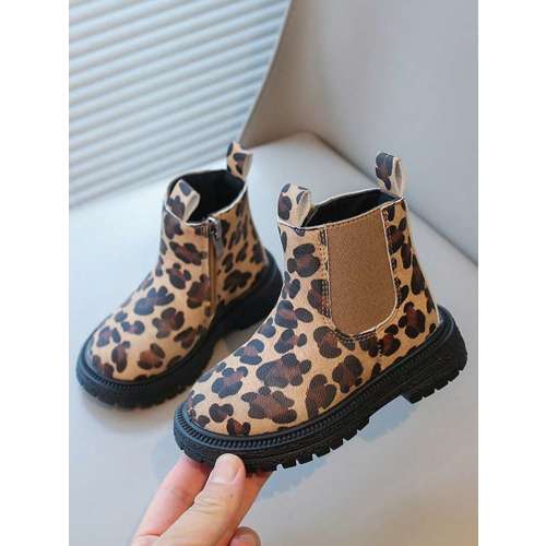 1 Pair Children's Fashion Boots, Boys And Girls Indoor/Outdoor Casual Boots, Toddler Princess Academy Style Ankle Boots | SHEIN USA