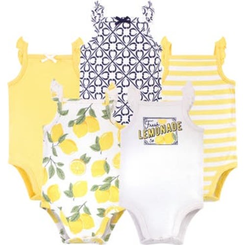 5Pk Organic Sleeveless Bodysuits, 0-3M