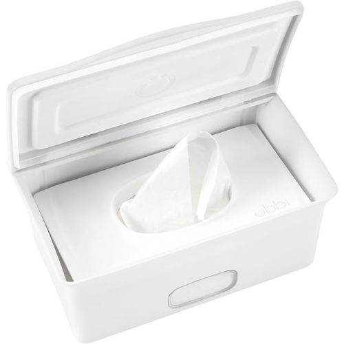 Ubbi Baby Wipes Dispenser with Weighted Plate - Oat