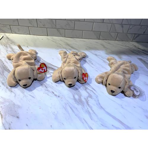 Ty Fetch Golden Retriever  Dog Beanie Baby