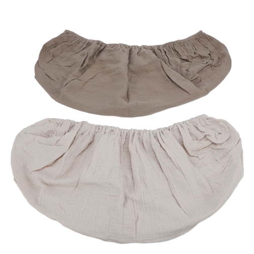 BIMZUC 2pcs Changing Pad Cover Breathable Soft Diaper Changing Table Pad Cover Solid Color Changing Pad Sheets for Baby Nursery Room Light Tan Apricot Premium Feel, 32x16 in / 81x40 cm