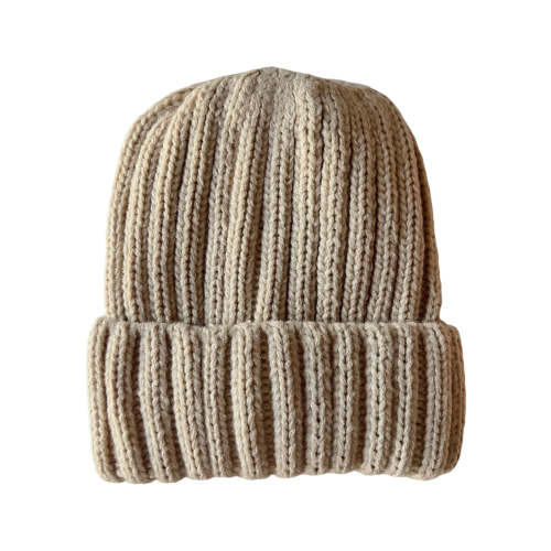 Chunky Knit Hat, Almond