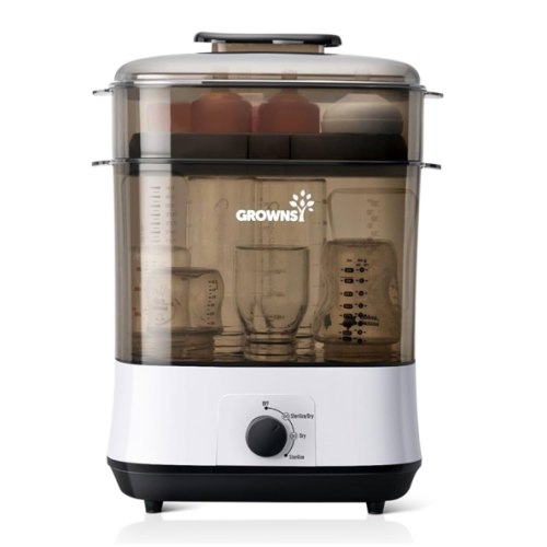 GROWNSY Bottle Sterilizer and Dryer, Electric Steam Baby Bottle Sterilizer, Sanitizer for Baby Bottles & Pacifiers, Breast Pump Parts