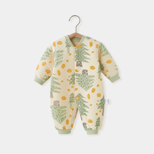 Baby Newborn Pattern Thickened Romper