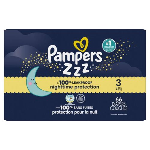 Pampers Swaddlers Overnight Diapers - Size 3 - 66ct