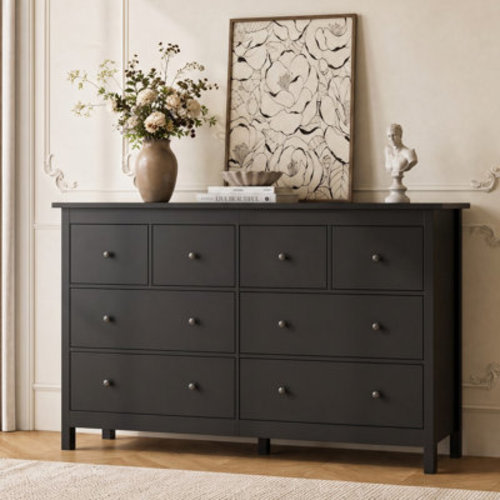 Ebern Designs Aaditri 50.4" W 8 - Drawer Double Dresser & Reviews | Wayfair