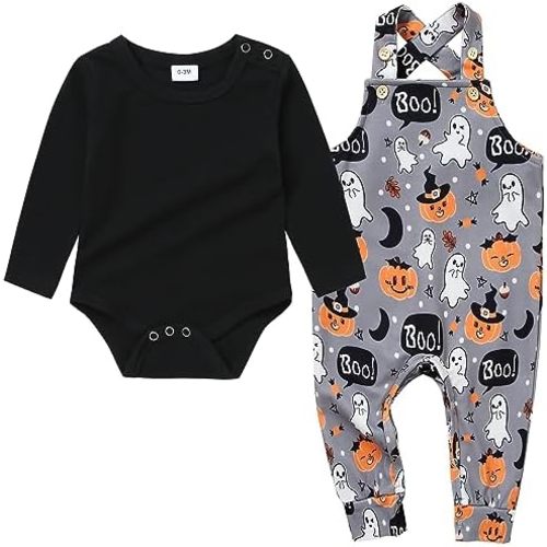 YUEMION Baby Boy Clothes Newborn Infant Boy Outfits 2Pcs Stripe Top Romper Pants Set 0-24 Months Overalls Toddler Boy Clothes