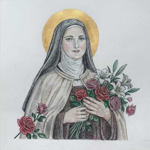 St Therese of Lisieux Fine Art Print- Catholic Art, Signed