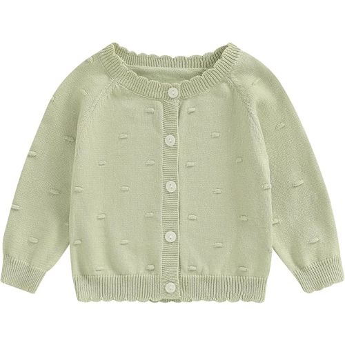 Baby Girl Cardigan Long Sleeve Button Up Sweater Toddler Girl Fall Outfits | baby cardigans toddler cardigans long sleeve sweater