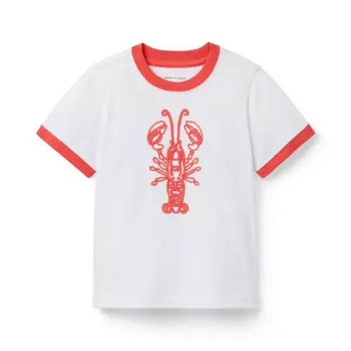 Boy White Lobster Tee by Janie and Jack