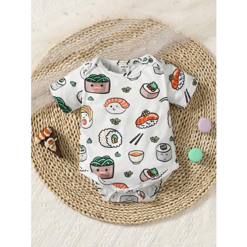 SHEIN Baby Boy Sushi Print Bodysuit