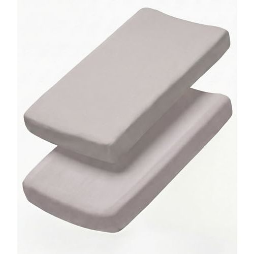 Changing Pad Cover - Pack of 2 Soft Unisex Diaper Change Microfiber Table Sheets - Fits 32"x16" Contoured Pad - Changing Pad Cover for Baby Boys & Girls - Snug, Machine Washable - Oeko-Tex, Stone Grey