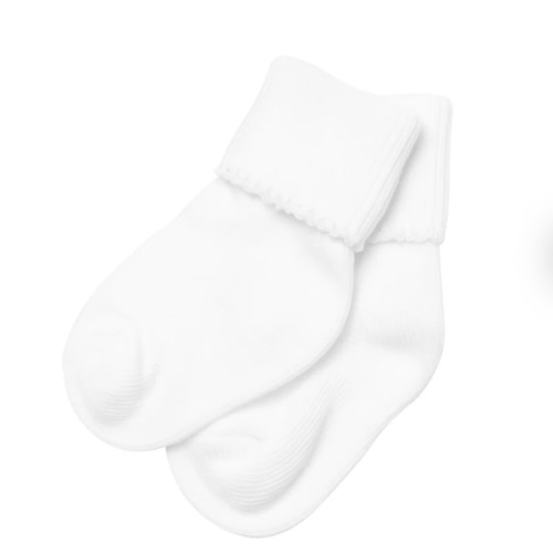 Magnolia Baby Unisex Essentials White Socks - White Trim