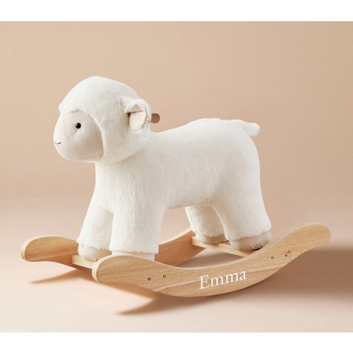Lamb Critter Plush Nursery Rocker