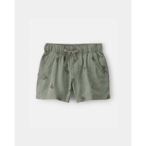 Baby Boy Cactus Drawstring Shorts - Olive - OshKosh B'gosh | Carter's