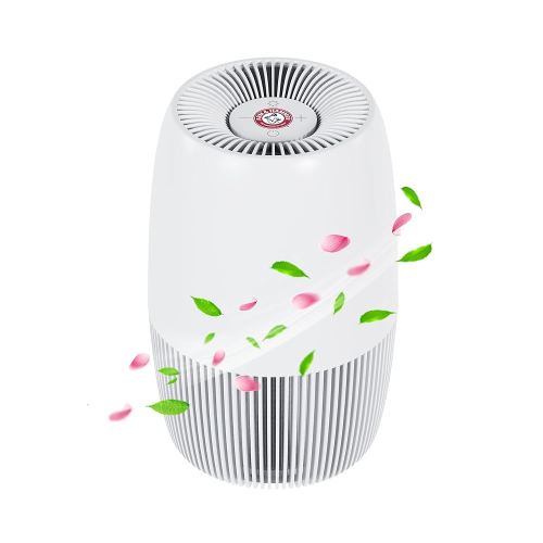 ARM & HAMMER AH301W-1 Air Purifier with Night Light, HEPA Filter Captures 99.97% of Smoke, Pollen, Pet Dander & Odors, Quiet for Bedroom, Office, Home, Pearl White