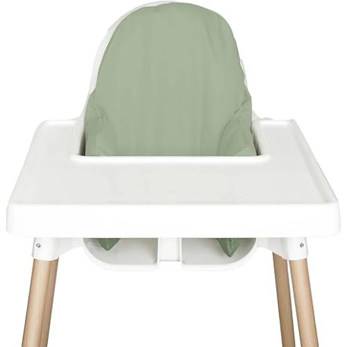 Nibble And Rest Highchair Cushion Cover for Inflatable Cushion, Compatible for IKEA Antilop Highchair, High Chair Accessories, Stain-Proof,Washable & Wipeable Cushion Cover (Cushion NOT Included(Sage)