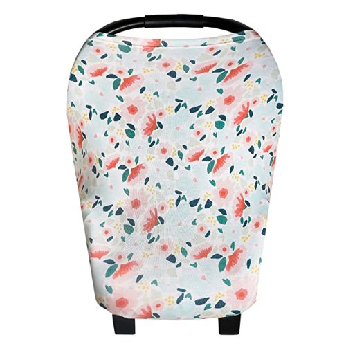 Copper Pearl Multi-Use Cover: Car Seat Covers, Nursing Cover, and Stroller Cover for Sun - Stretchy Fabric, All-Season Use, Stylish Designs, Easy Access for Moms - Leilani