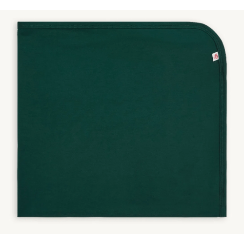 Deep emerald baby blanket