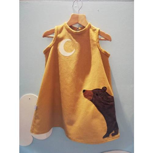Honey bear and moon dress.