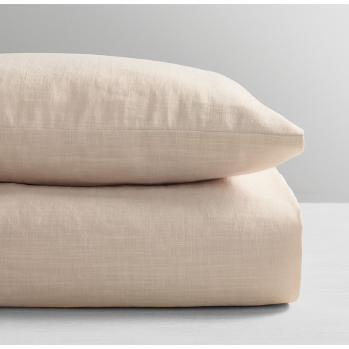 Washed Linen-Cotton Crib Fitted Sheet | RH Baby & Child