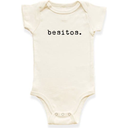 Besitos - Organic Short Sleeve Baby Bodysuit, 6-12M