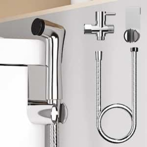 Handheld Toilet Bidet Faucet Sprayer Bidet Attachment with Metal Hose Mounting Kit Included