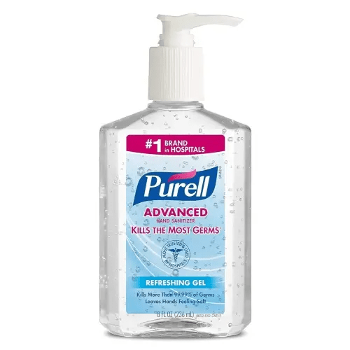 Advanced Hand Sanitizer Gel, Original, 8-oz. Pump