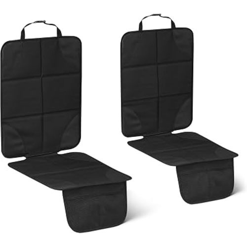 Amazon Basics, Car Seat Protector, Black, 2 Pack