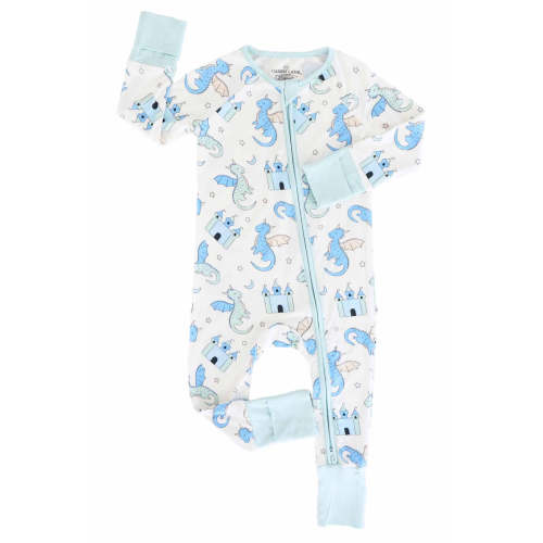 Dragon Adventure Convertible Zip Romper | Blue