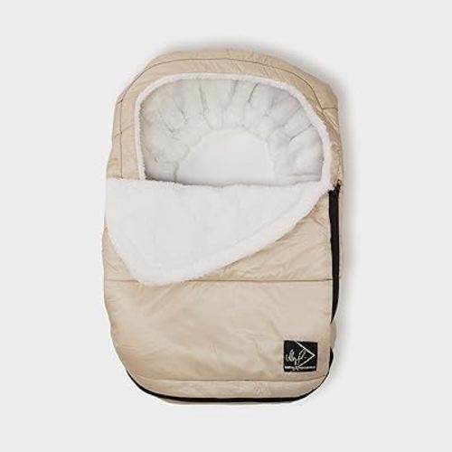 Allyson Felix + GoldBug Deluxe Car Seat Cover for Infants & Babies - Ivory