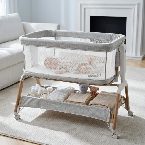 GROWNSY 5-in-1 Baby Bassinet Sleeper with Rocking Mode
