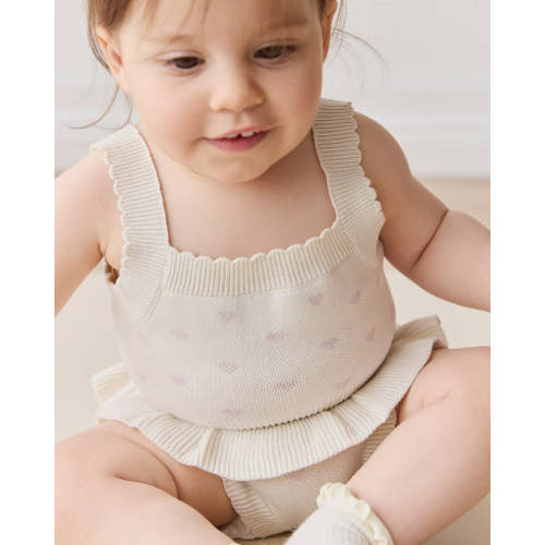 CELINE TOP - 6-12m / whisper white little love