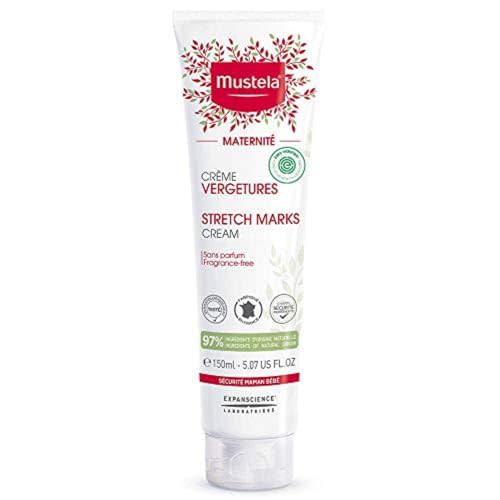 Mustela Maternity Stretch Marks Cream for Pregnancy - Natural Skincare Massage Moisturizer with Natural Avocado, Maracuja & Shea Butter - Lightly Fragranced or Fragrance Free - Various Sizes