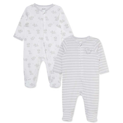 Cuddly Puppies 2-Way-Zip Footies 2-Pack