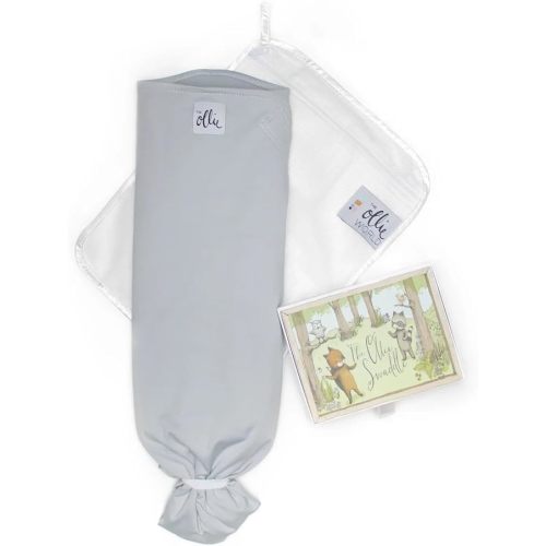 The Ollie Swaddle - Helps to Reduce The Moro (Startle) Reflex - Made from a Custom Designed Moisture-Wicking Material (Stone)