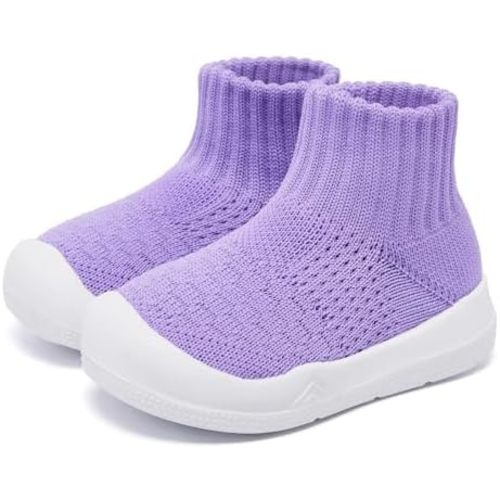 Eashi Baby Boy Girl Non-Skid Indoor Infant Walking Shoes Breathable Warm Elastic Sock Shoes with Memory Sole Protect Toes Outdoor Sneakers