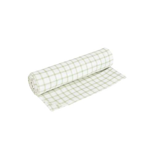 Muslin Swaddle Blanket - Sage Windowpane