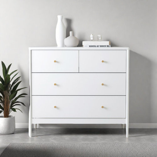 Ebern Designs 4-Drawer Kids Dresser with Classic Charm and Safe Design, 35.4" Wide | Wayfair