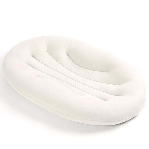 Baby Lounger for Newborn: Portable & Lightweight Pillow for Tummy Time Playtime & Diaper Changes - Skin-Friendly & Breathable for 0-12 Month Supervised Use