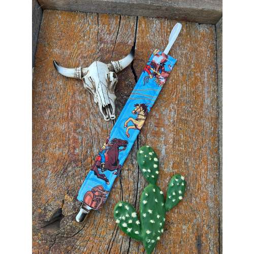 Western baby pacifier clip
