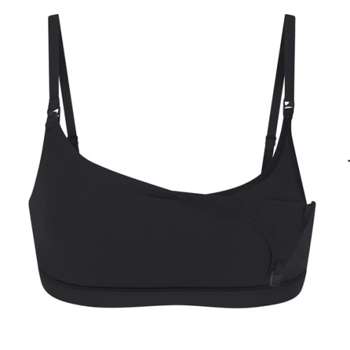 SKIMS - FITS EVERYBODY MATERNITY PUMPING SCOOP BRALETTE | ONYX - LG