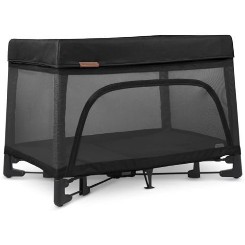 UPPAbaby Remi Playard | Deluxe 3-in-1 Portable Playard, Bedside Bassinet + Travel Crib| Mesh Bassinet, Mattress, Organic Cotton Mattress Cover + Storage Bag Included | Jake (Charcoal)