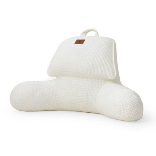 Cooling Waffle Pillow for Back Support with Pocket & Handle - Amelie Home