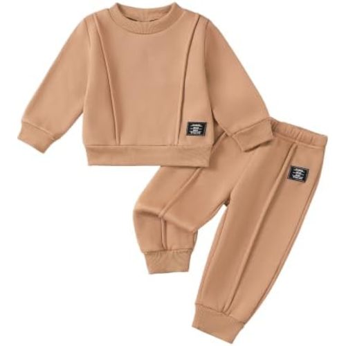 Jecson Toddler Boy Clothes Sweatshirt 2 Piece Outfit Set for 12Months-4T